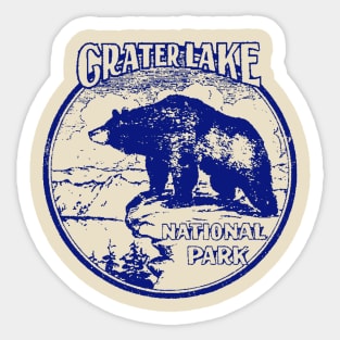 Crater Lake National Park Vintage Sticker